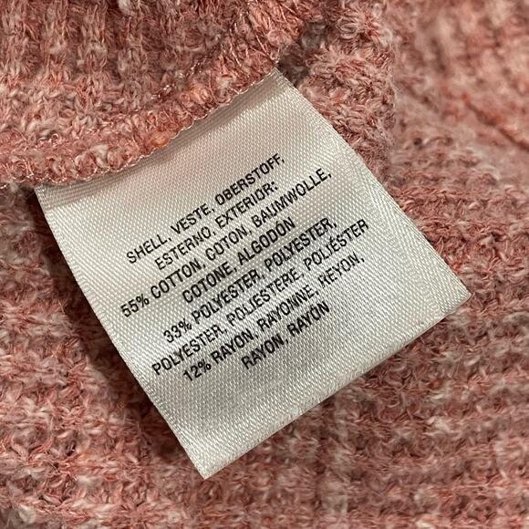 Anthropologie Postmark Maurisa Cowlneck Waffle Knit Top - Pink - Small - Picture 11 of 16